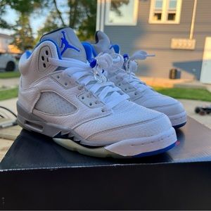 Air Jordan 5 Retro White Stealth 4Y